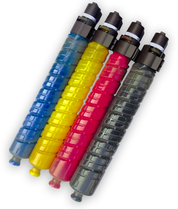A group of four pens with different colors.