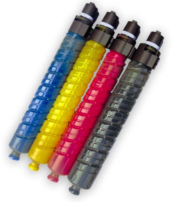 A group of four pens with different colors.